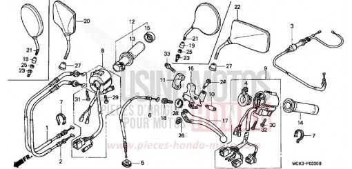 HANDLE SWITCH VT1100C22 de 2002